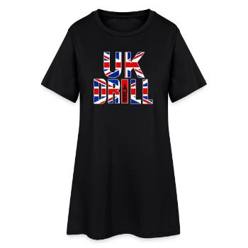 UK DRILL - Women’s T-Shirt Dress - black - Front