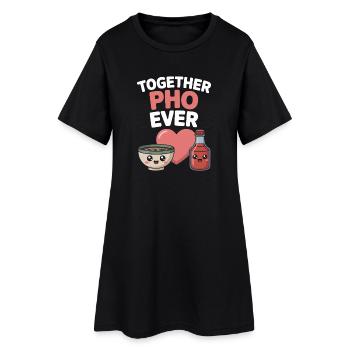 Together Pho Ever Vietnam Voyage Nouilles Soup Pho - Robe T-shirt Femme - noir - Devant