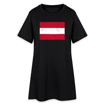 Le drapeau de l’Autriche – un symbole national classique - Robe T-shirt Femme - noir - Devant