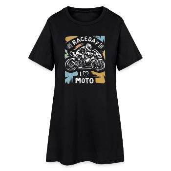 Motorcycle Racing vintage - Moto Raceday Symbol - Women’s T-Shirt Dress - black - Front