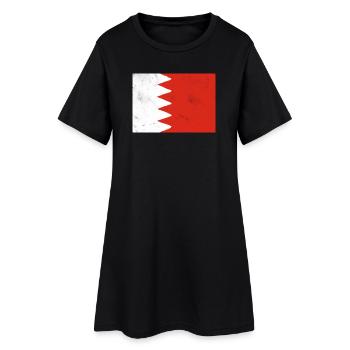 Drapeau de Bahreïn - Robe T-shirt Femme - noir - Devant