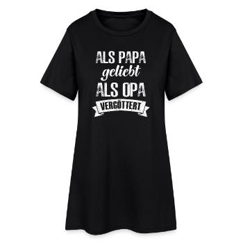 Loved as Dad, Worshipped as Grandpa Shirt - Robe T-shirt Femme - noir - Devant