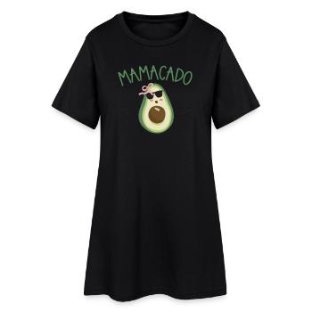 Mamacado style avocat - Robe T-shirt Femme - noir - Devant