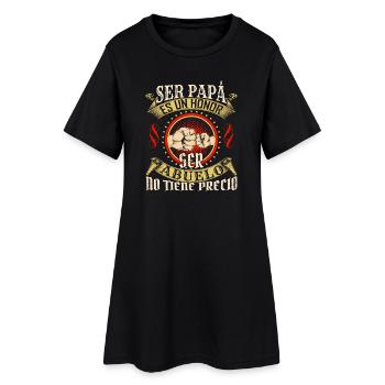 Ser Papá Es Un Héroe - Robe T-shirt Femme - noir - Devant