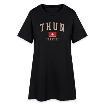 Logo vintage de Thun Suisse - Robe T-shirt Femme - noir - Devant