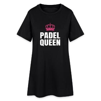 Padel Queen - Women’s T-Shirt Dress - black - Front
