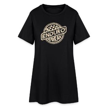 Monstre d’enduro | Design rétro - Robe T-shirt Femme - noir - Devant