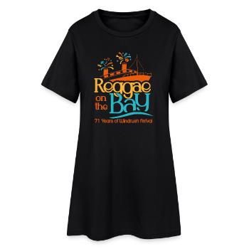 Reggae on the Bay Tee - Women’s T-Shirt Dress - black - Front
