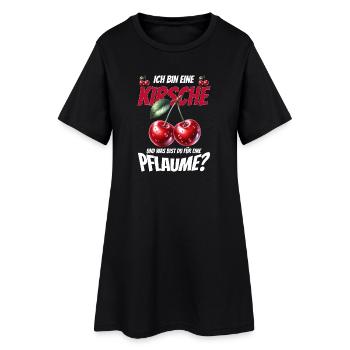 Lustiger Kirsche Spruch Sarkastisches Fun Geschenk - Frauen T-Shirt-Kleid - Schwarz - Vorne