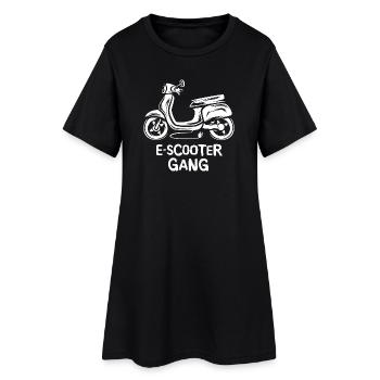 E scooter gang - Amour et symbole de deux-roues électrique - Robe T-shirt Femme - noir - Devant