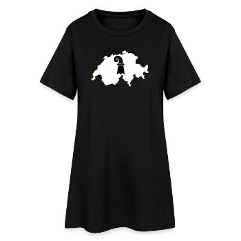 Basel-Stadt Switzerland - Women’s T-Shirt Dress - black - Front