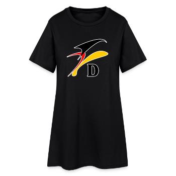 DL9 - Robe T-shirt Femme - noir - Devant