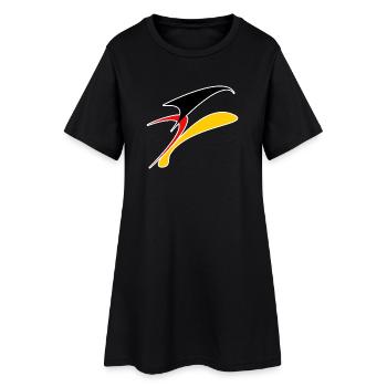 DL9 - Robe T-shirt Femme - noir - Devant