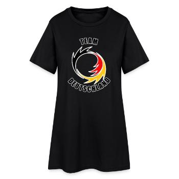 DL8 - Robe T-shirt Femme - noir - Devant