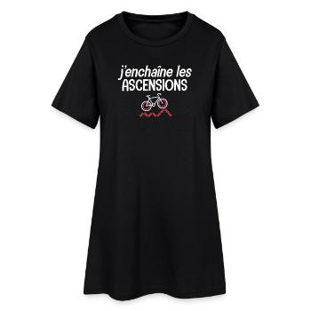 T-shirt Cyclisme Humour Cadeau Grimpeur Vélo - Robe T-shirt Femme - noir - Devant