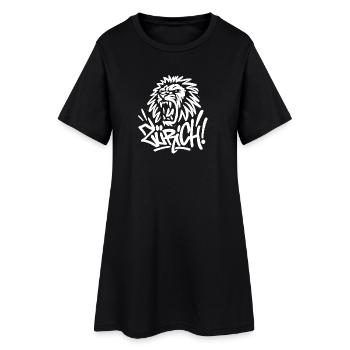 ZURICH Graffiti Lion - Robe T-shirt Femme - noir - Devant