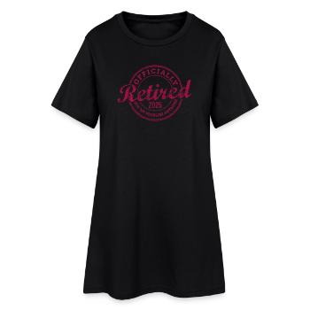 Officiellement retraité 2025 Ce n’est plus mon problème - Robe T-shirt Femme - noir - Devant