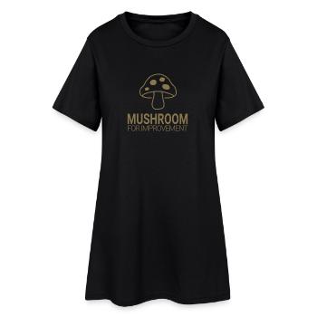 Champignon pour l’amélioration - Robe T-shirt Femme - noir - Devant