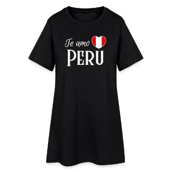 I love you Peru, Peruvian pride - Women’s T-Shirt Dress - black - Front