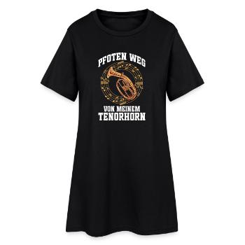 Pfoten weg von meinem Tenorhorn für Tenorhornisten - Frauen T-Shirt-Kleid - Schwarz - Vorne