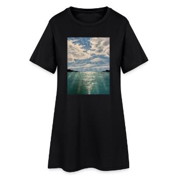 Sunshine - Women’s T-Shirt Dress - black - Front