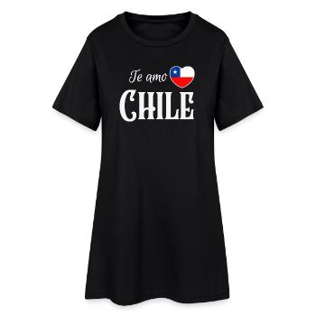 J’aime le Chili, fierté chilienne - Robe T-shirt Femme - noir - Devant