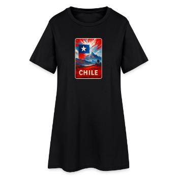 Chili Voyage Art - Robe T-shirt Femme - noir - Devant