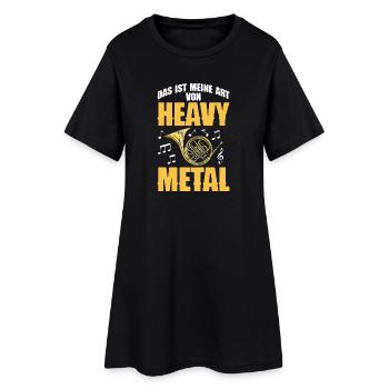 Waldhorn: - Das Ist meine Art von Heavy Metal - Frauen T-Shirt-Kleid - Schwarz - Vorne