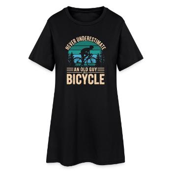 Hommage au cyclisme d’époque pour les amateurs de vélo - Robe T-shirt Femme - noir - Devant