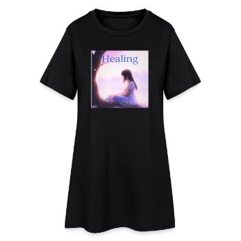 Healing in Progress – Quiet Strength Editi - Women’s T-Shirt Dress - black - Front