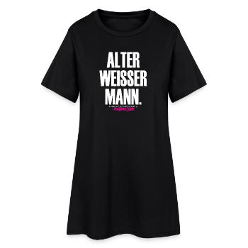 OLD WHITE MAN Design - Women’s T-Shirt Dress - black - Front