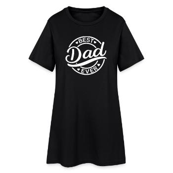 Meilleur design de badge de papa de tous les temps - Robe T-shirt Femme - noir - Devant