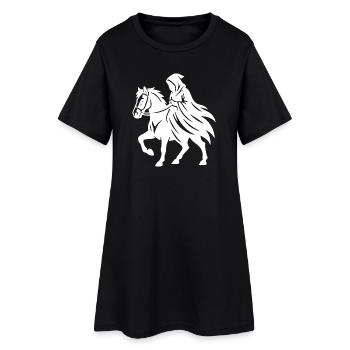 Conception de la silhouette du chevalier mystique - Robe T-shirt Femme - noir - Devant