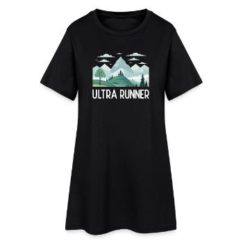 Ultra Runner - Women’s T-Shirt Dress - black - Front