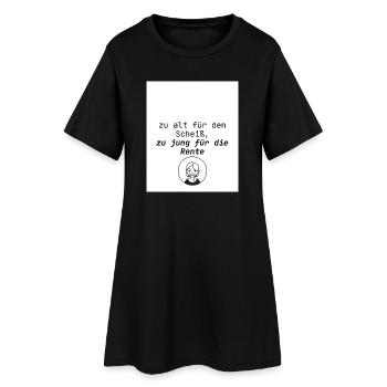 Citation humoristique pour les jeunes retraités - Robe T-shirt Femme - noir - Devant