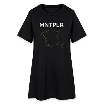 Mntplr T Shirt Montpellier - Robe T-shirt Femme - noir - Devant