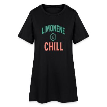 Limonen & Chill Citrus Vibes - Frauen T-Shirt-Kleid - Schwarz - Vorne