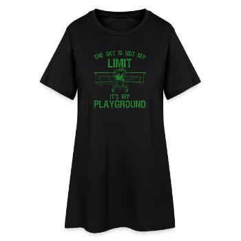T-shirt Sky is Not My Limit Playground - Robe T-shirt Femme - noir - Devant