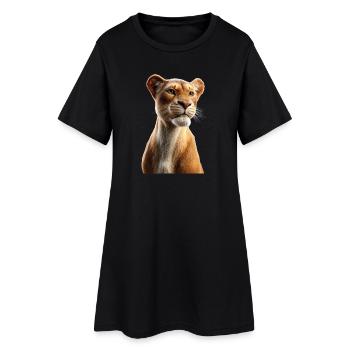 Lionne Lionne Maman Lionne Lionnes Maman Lions sauvages - Robe T-shirt Femme - noir - Devant