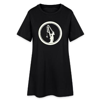 Grue Portuaire Silhouette 03 - Robe T-shirt Femme - noir - Devant