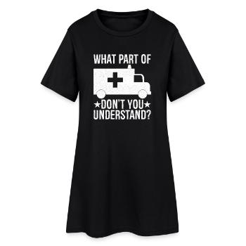 quelle partie de ne comprenez-vous pas - Robe T-shirt Femme - noir - Devant