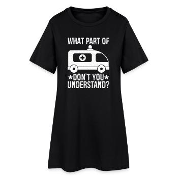 quelle partie de ne comprenez-vous pas - Robe T-shirt Femme - noir - Devant