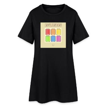 Inclusion Diversit Pride Fiert Valise - Robe T-shirt Femme - noir - Devant
