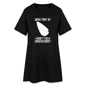 quelle partie de ne comprenez-vous pas - Robe T-shirt Femme - noir - Devant