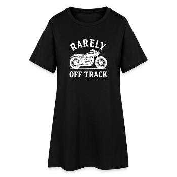 rarement hors piste moto Motard Motorrad Spruch - Robe T-shirt Femme - noir - Devant