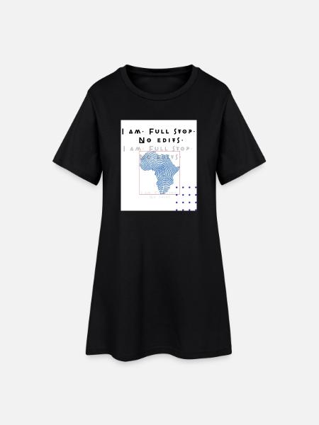 Je suis. Point. Aucune modification - Robe T-shirt Femme - noir