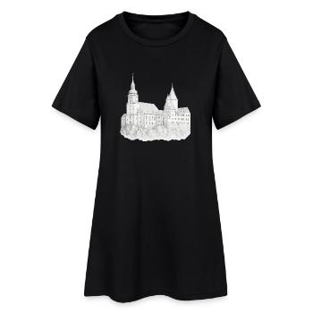 Schwarzenberg Erzgebirge Schloss - Frauen T-Shirt-Kleid - Schwarz - Vorne