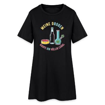 Mes drogues – tout à fait légales ! - Robe T-shirt Femme - noir - Devant