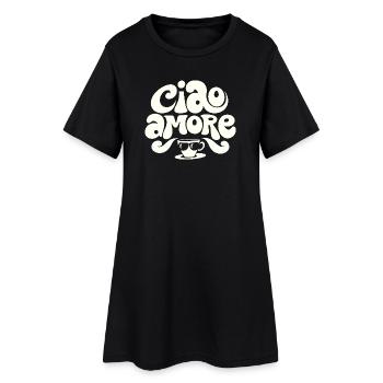 Ciao Amore Cappuccino - Women’s T-Shirt Dress - black - Front