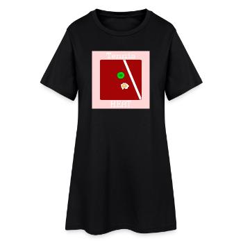 TENNIS OEUFS CHAUDS D’ÉTÉ - Robe T-shirt Femme - noir - Devant